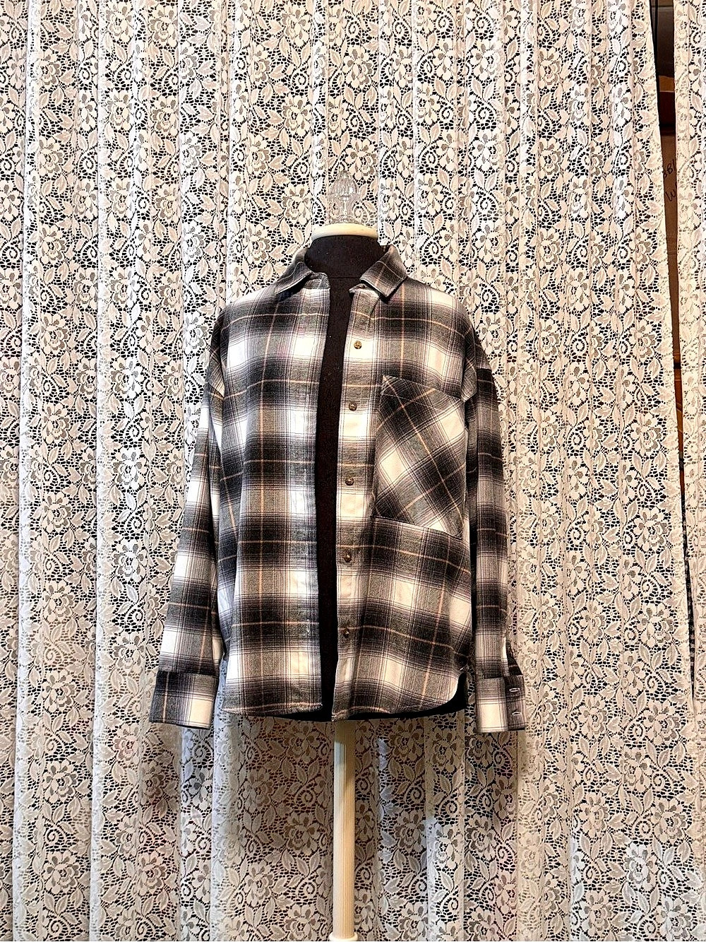 Abercrombie & Fitch Soft AF Collection Oversized  Flannel Plaid Shirt
